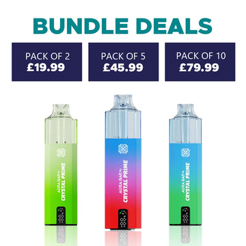 Aura Bar 10k Puffs Prefilled Vape By Crystal Prime - Starting From £8.00